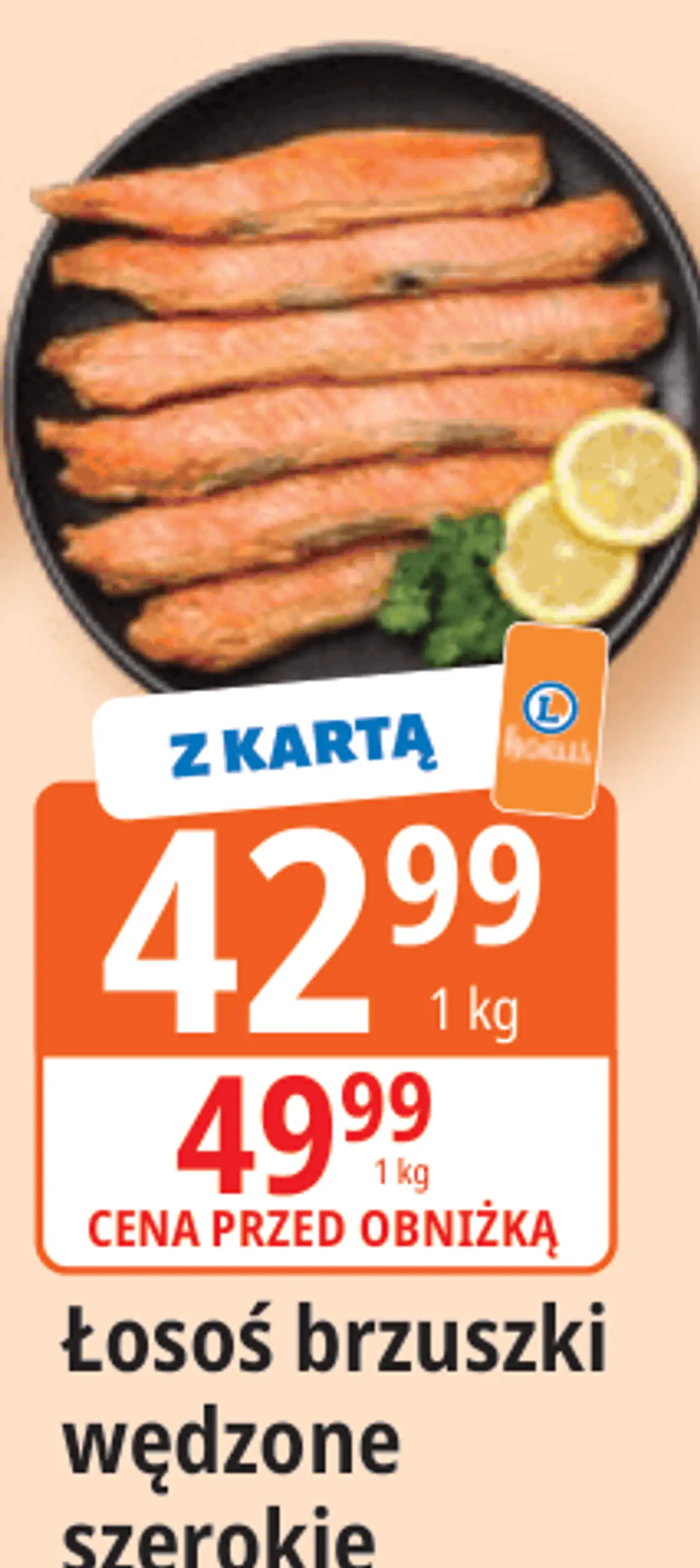 Łosoś brzuszki wędzone szerokie