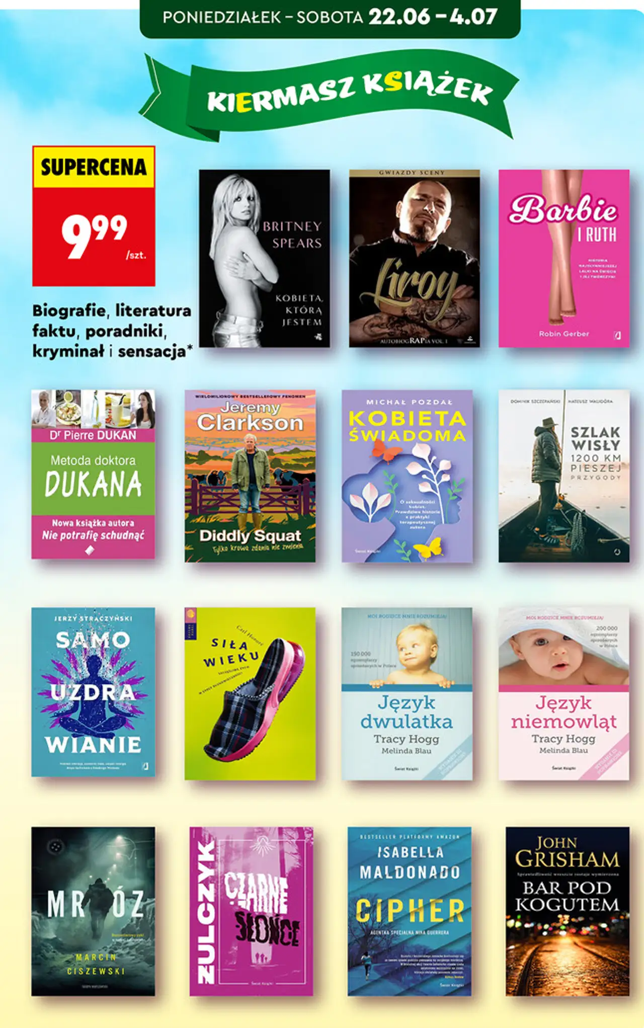Biografie, literatura faktu, poradniki, kryminał i sensacja