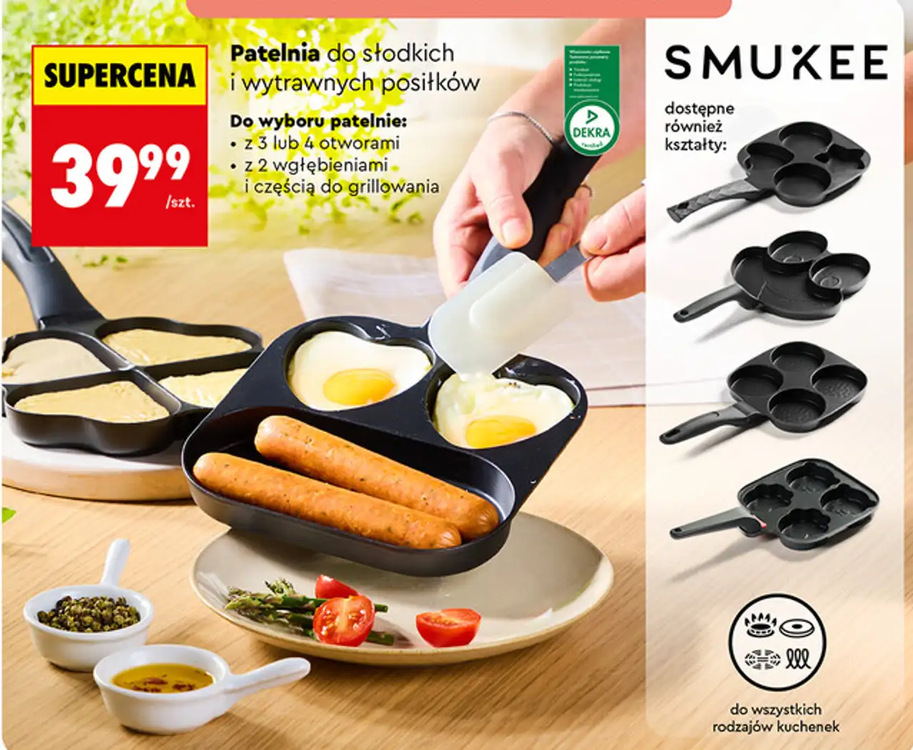 Smukee Patelnia do słodkich i wytrawnych posiłków