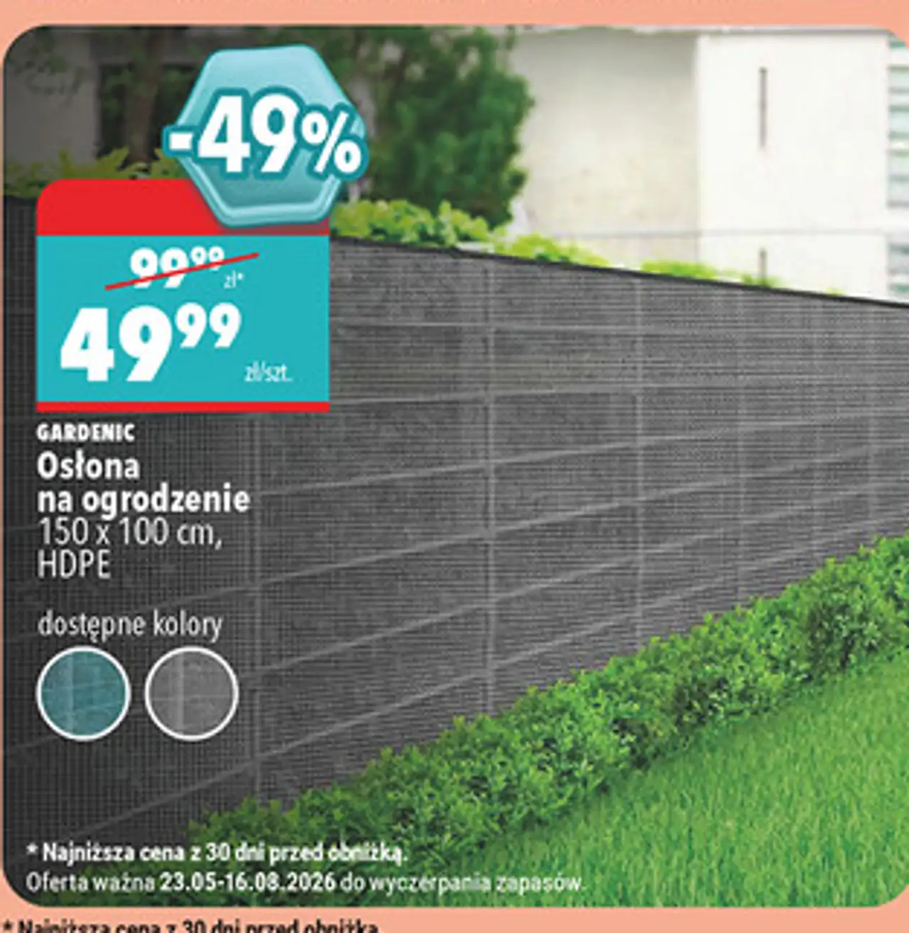 Gardenic Osłona na ogrodzenie
