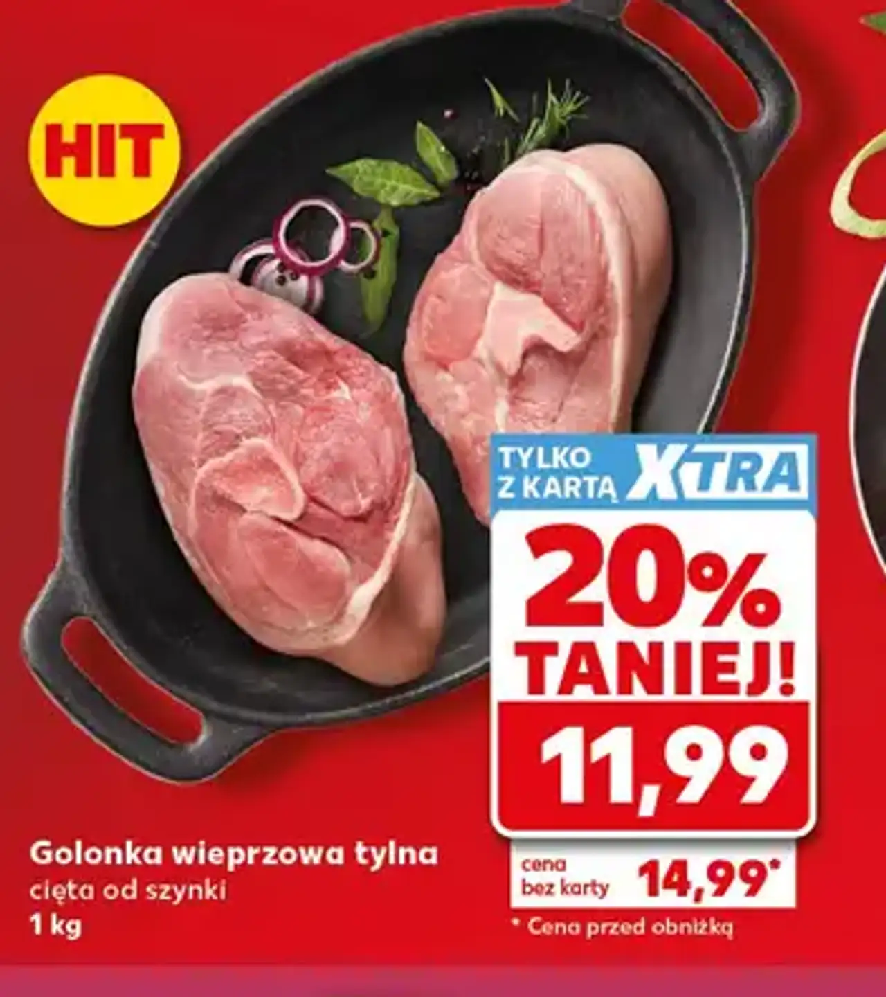 Golonka wieprzowa tylna cięta od szynki 1 kg