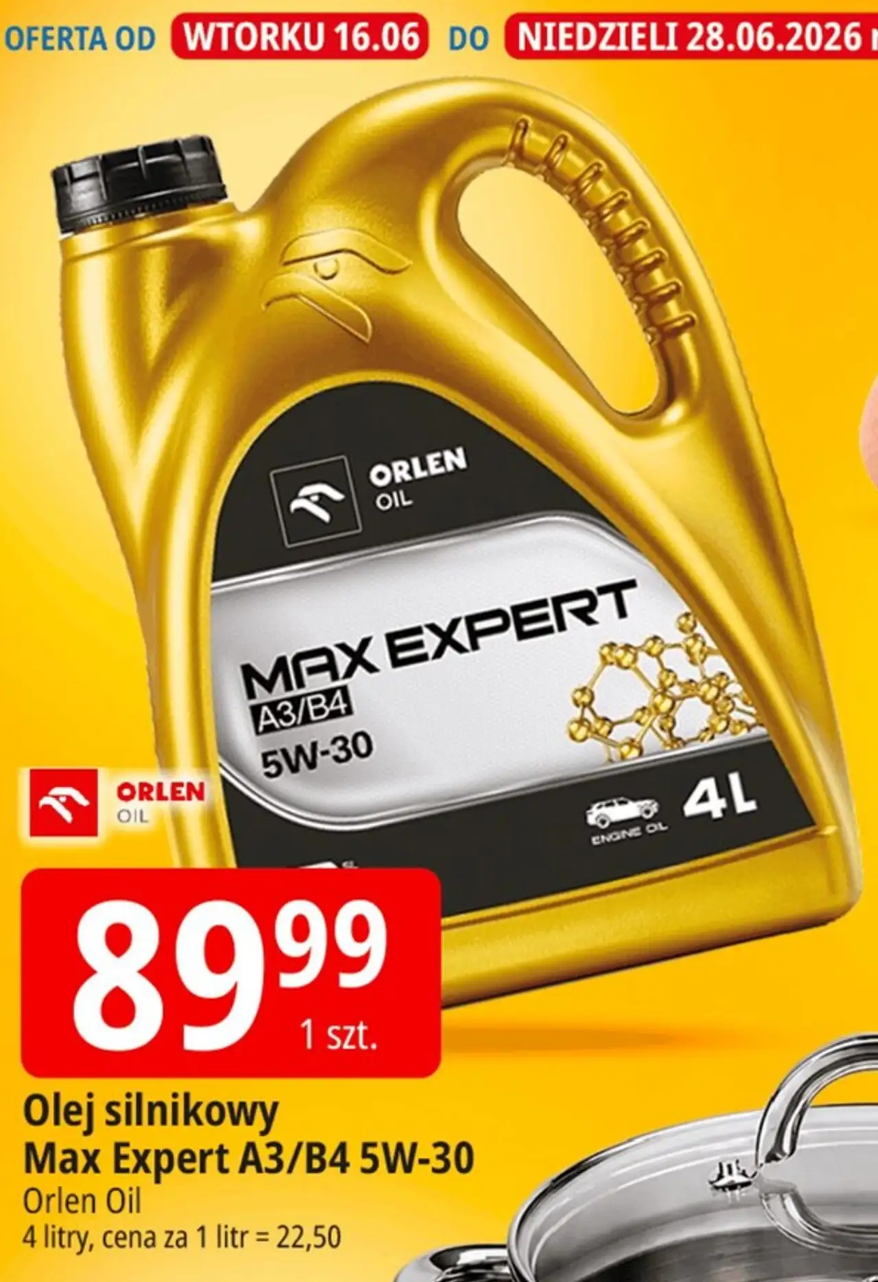 Olej silnikowy Max Expert A3/B4 5W-30 Orlen Oil