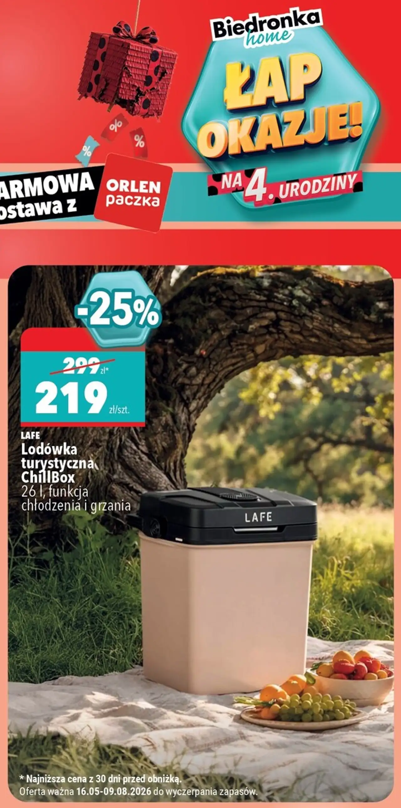 Lafe Lodówka turystyczna ChillBox 26 l