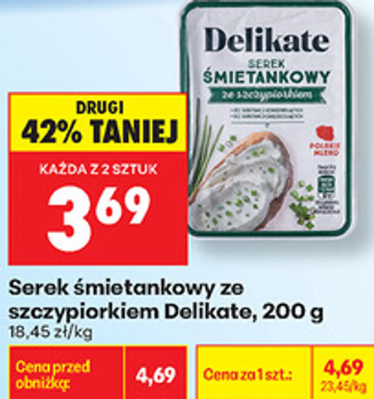 Serek śmietankowy ze szczypiorkiem Delikate, 200 g