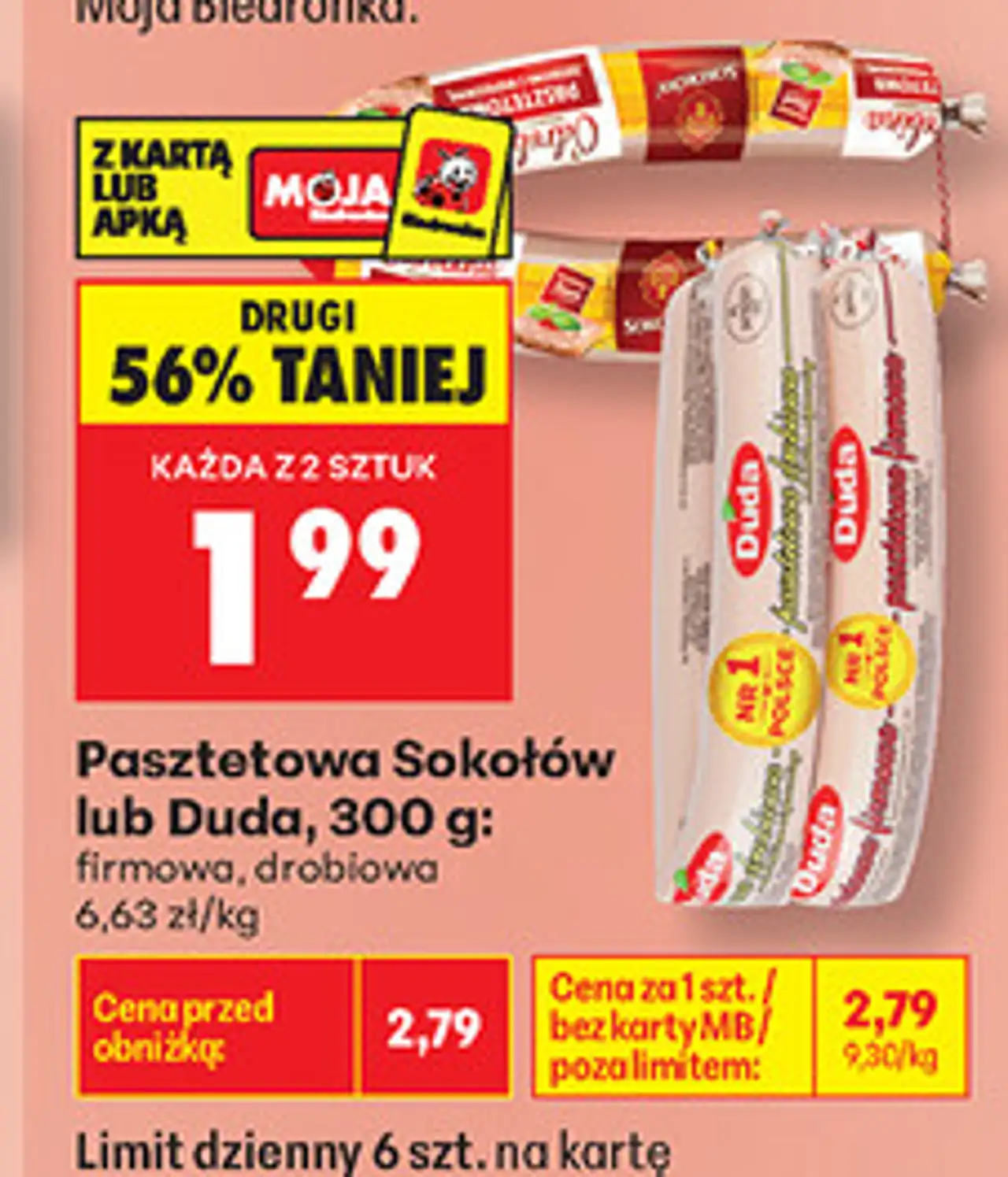 Pasztetowa Sokołów lub Duda, 300 g