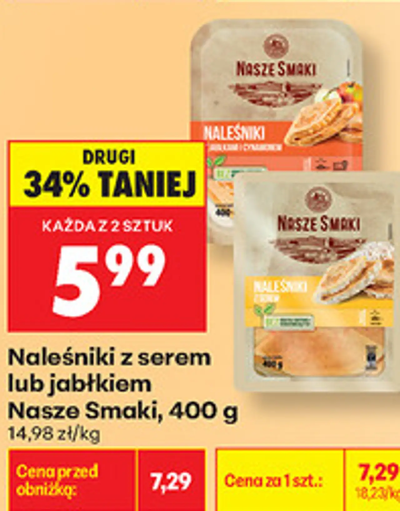 Naleśniki z serem lub jabłkiem Nasze Smaki