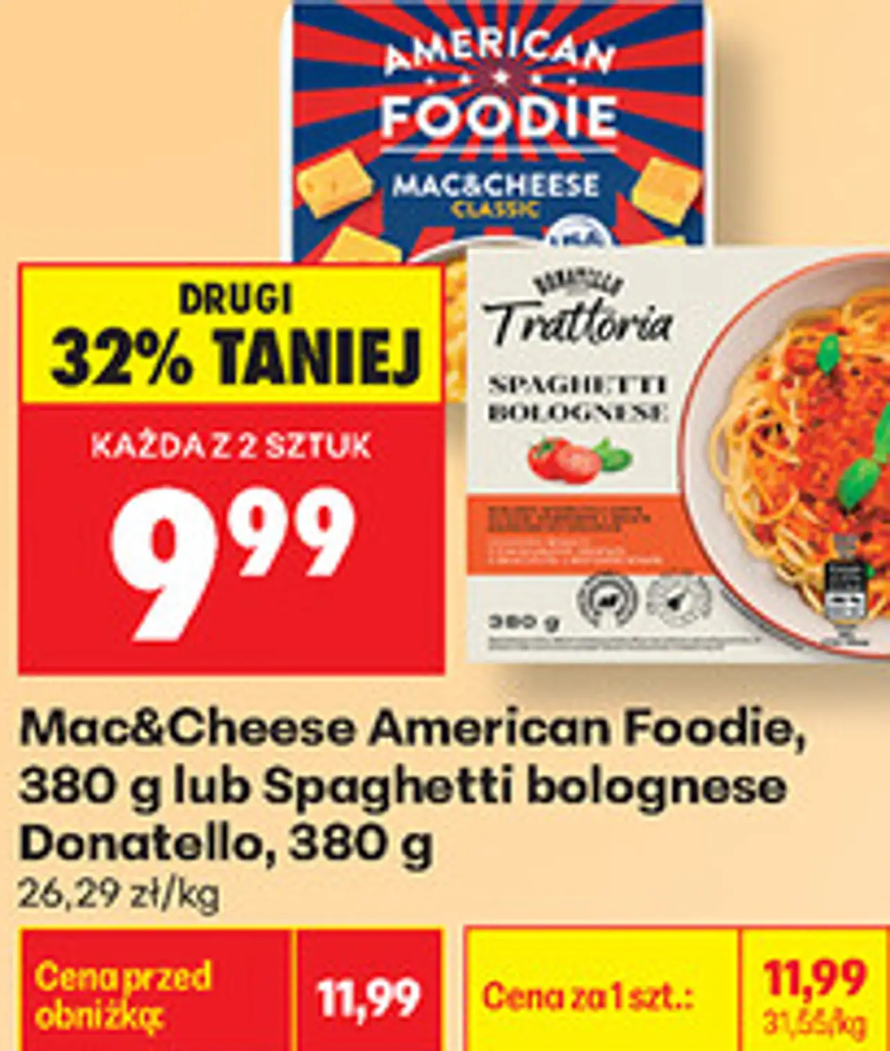 Mac&Cheese American Foodie / Spaghetti bolognese Donatello
