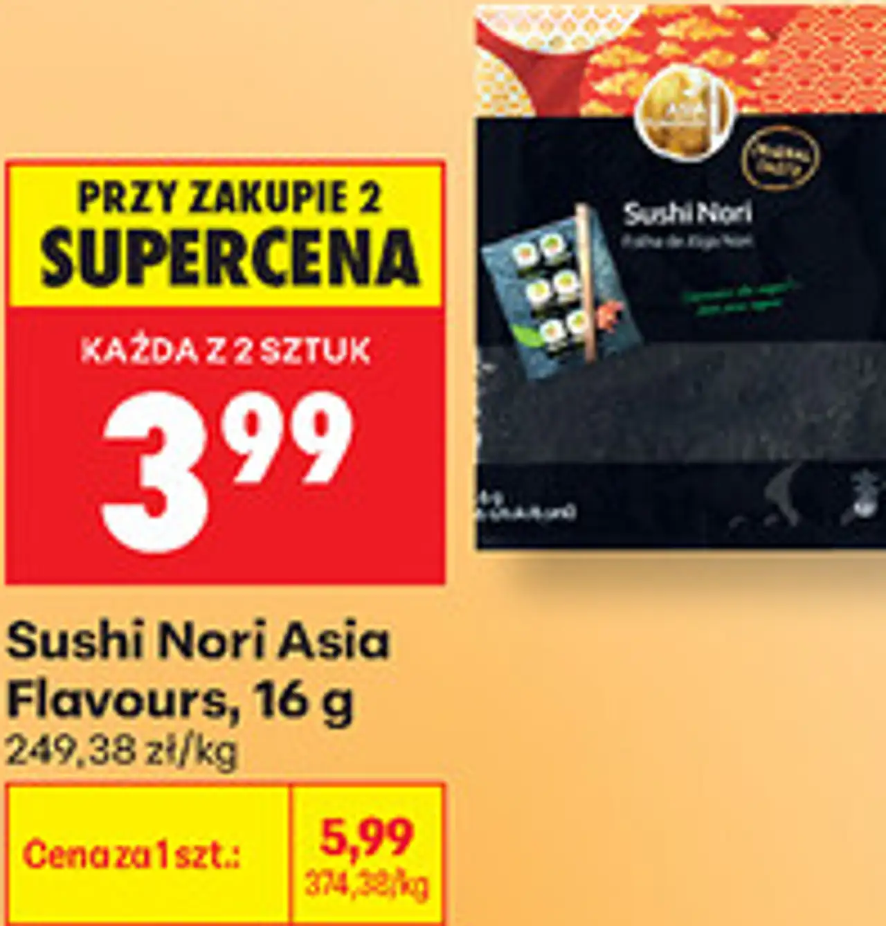 Sushi Nori Asia Flavours, 16 g