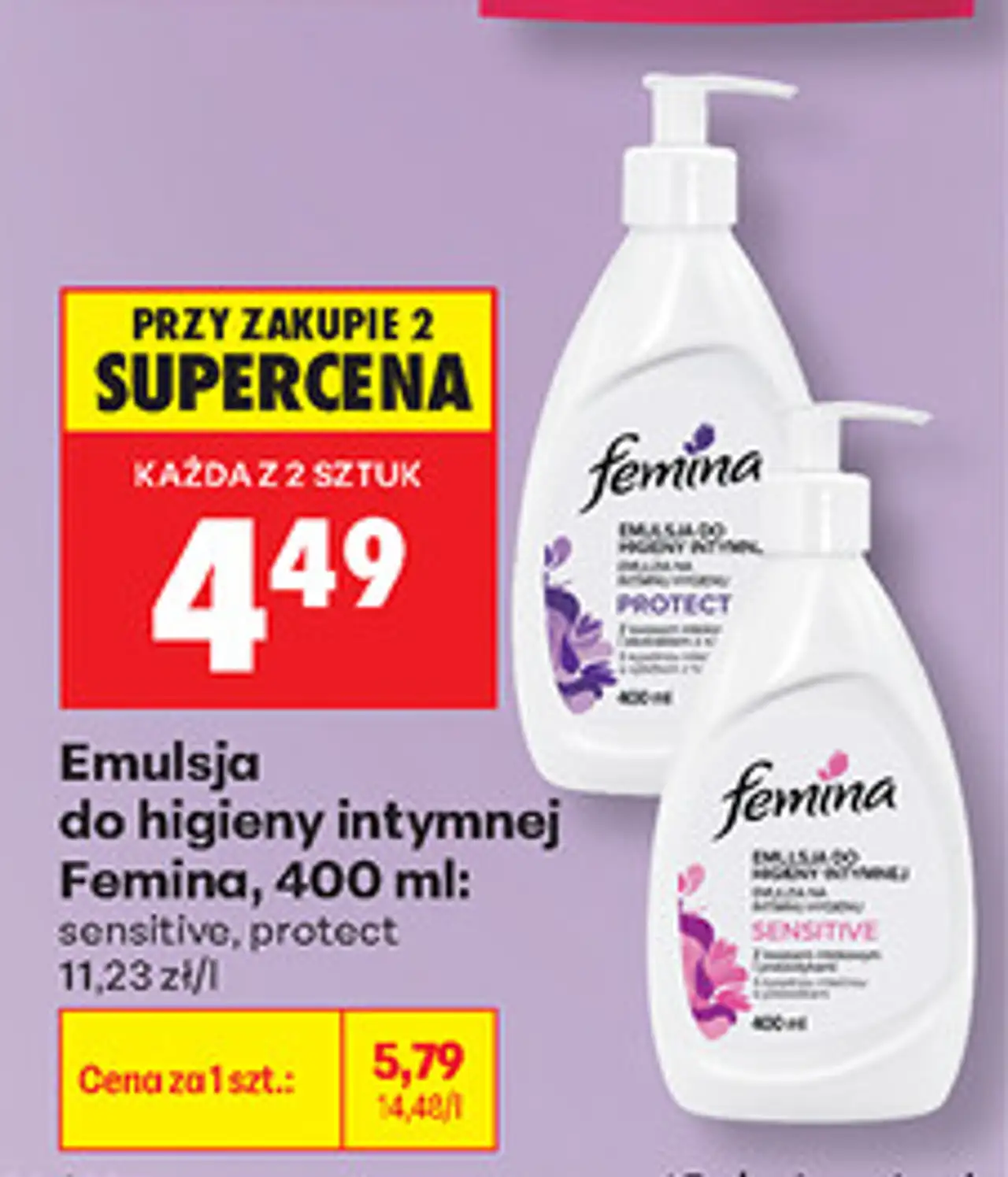 Emulsja do higieny intymnej Femina, 400 ml