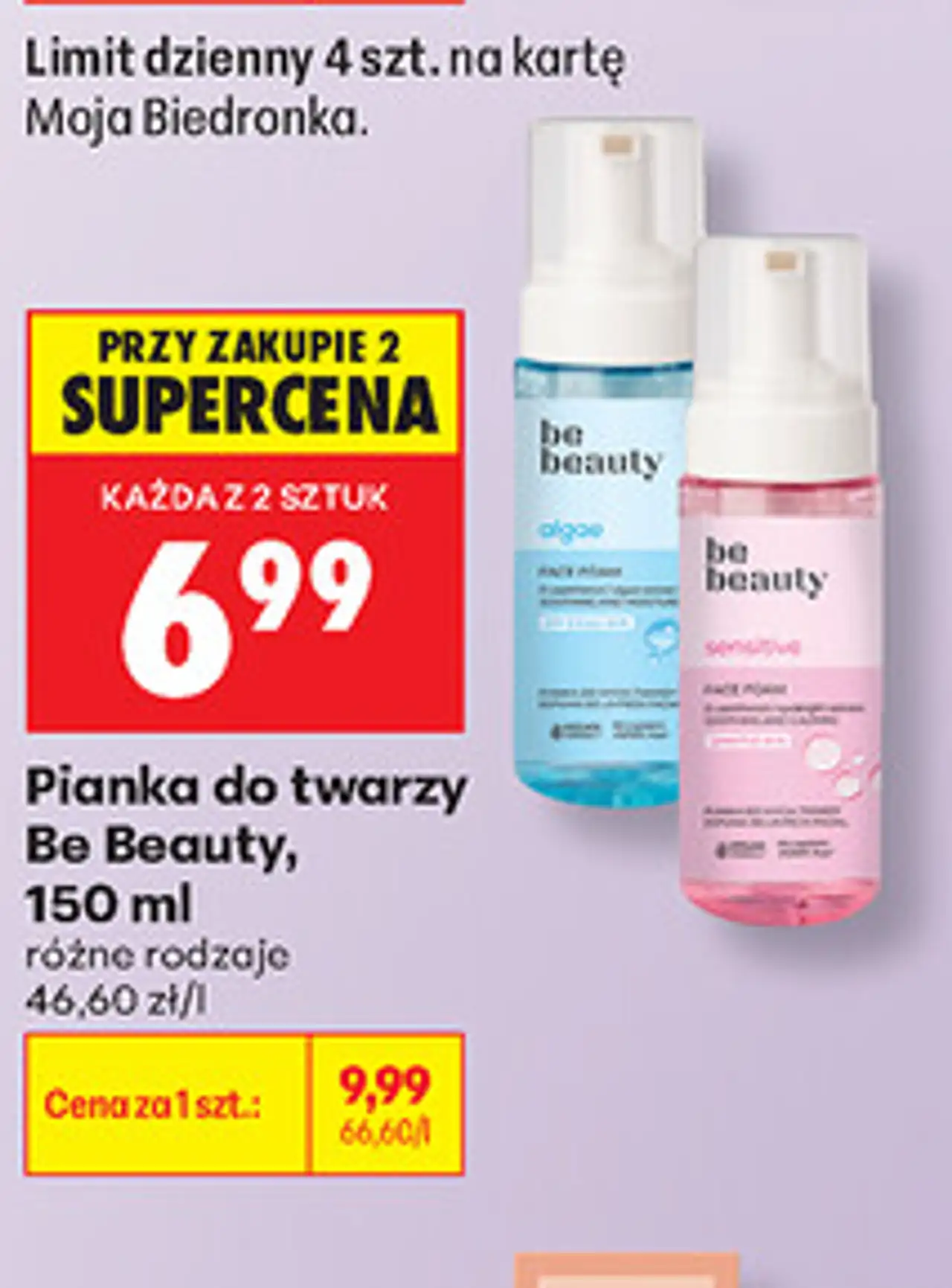 Pianka do twarzy Be Beauty, 150 ml