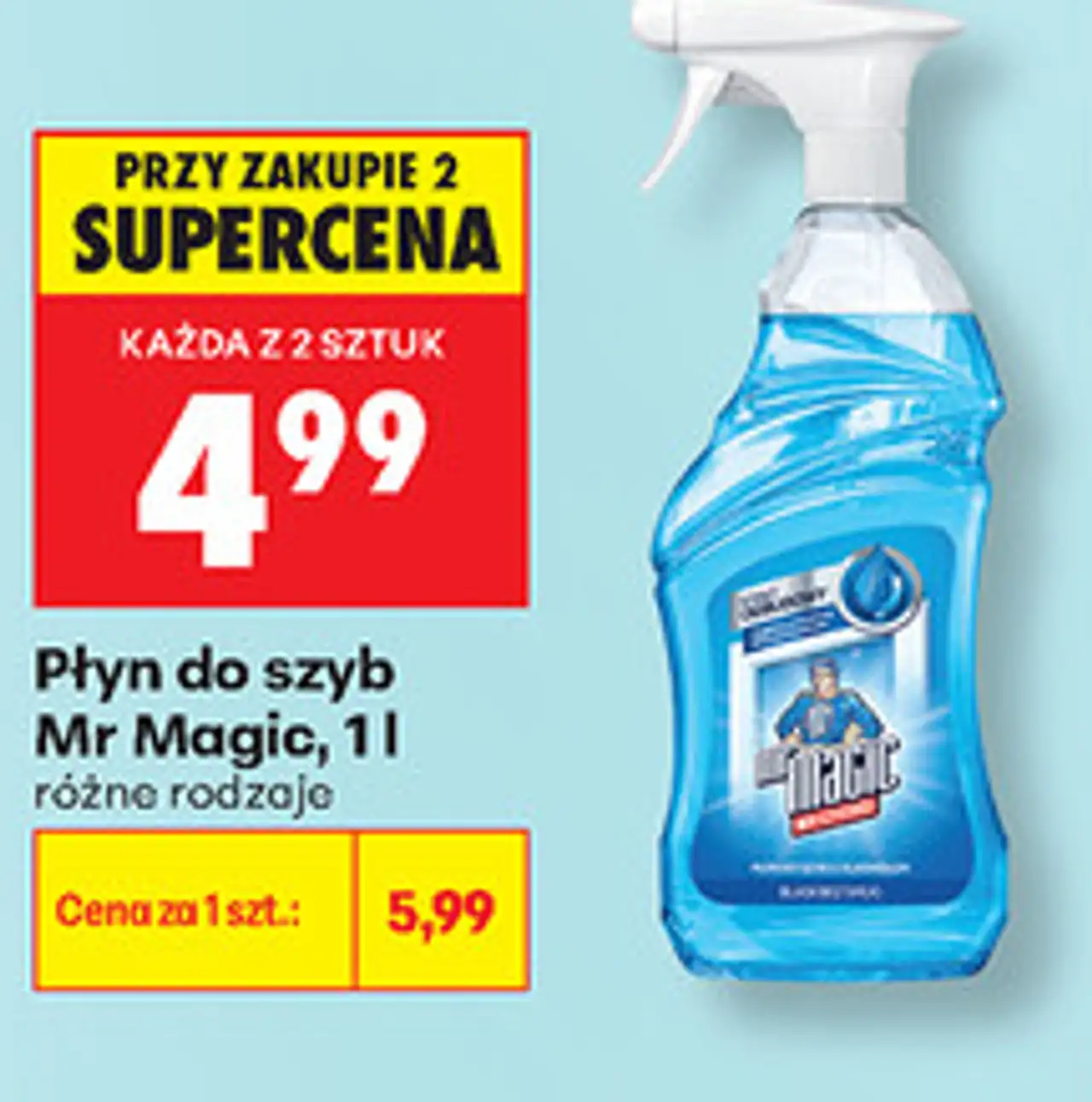 Płyn do szyb Mr Magic, 1 l