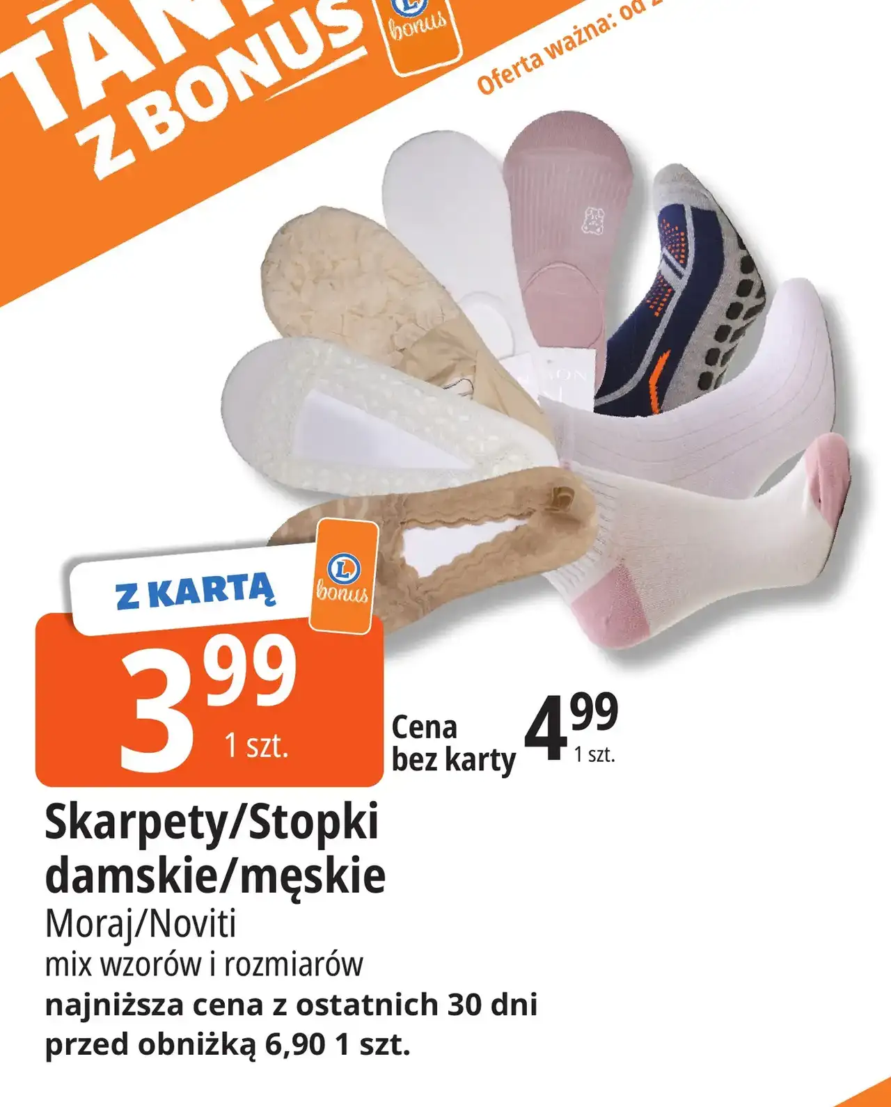 Skarpety/Stopki damskie/męskie Moraj/Noviti