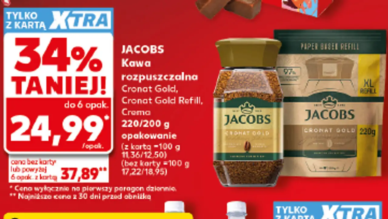 Jacobs Kawa rozpuszczalna Cronat Gold, Cronat Gold Refill, Crema