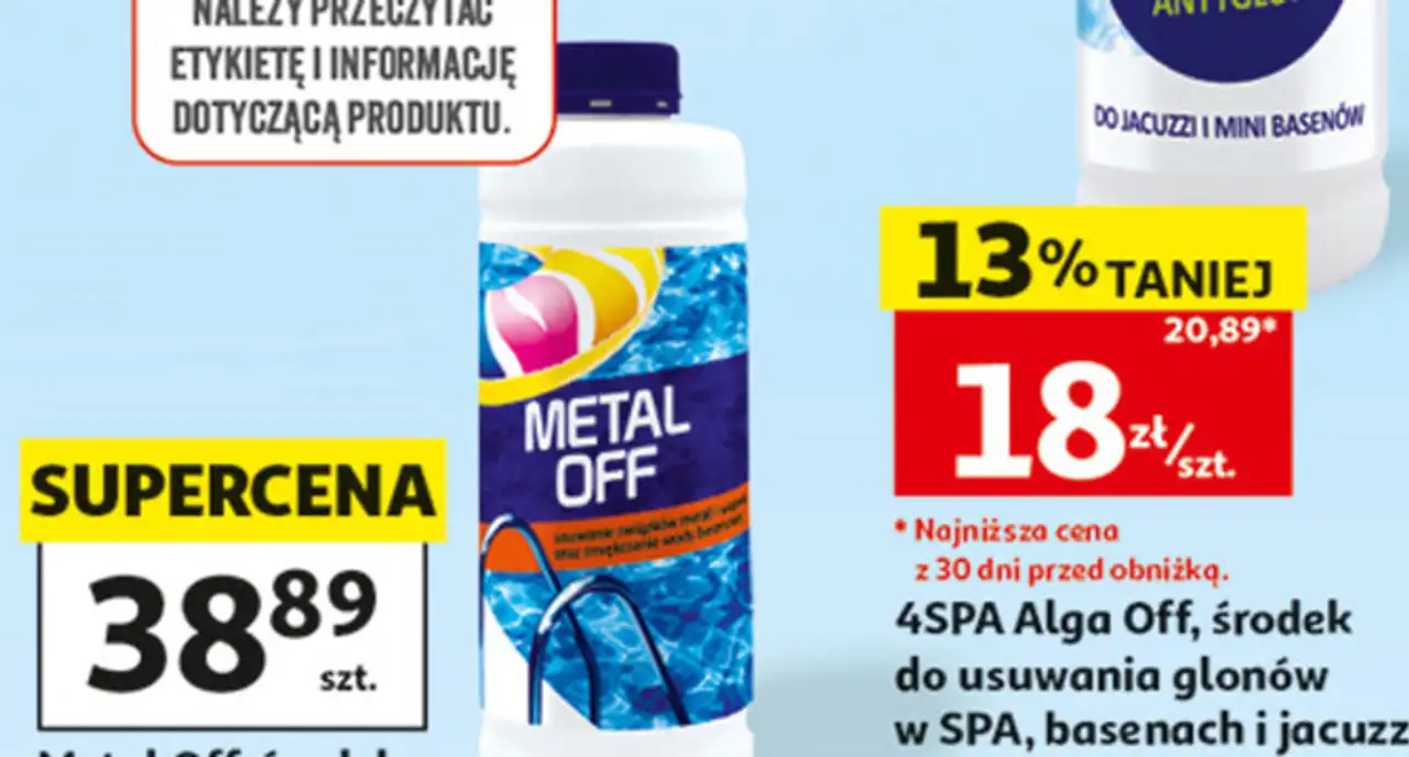 4SPA Alga Off, środek do usuwania glonów w SPA, basenach i jacuzzi