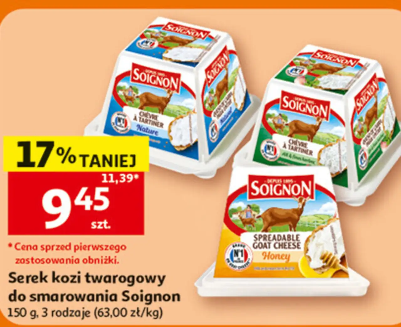 Serek kozi twarogowy do smarowania Soignon