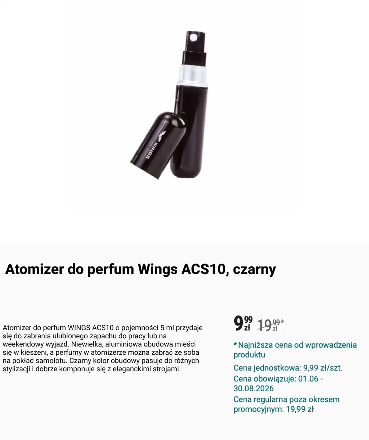 Atomizer do perfum Wings ACS10