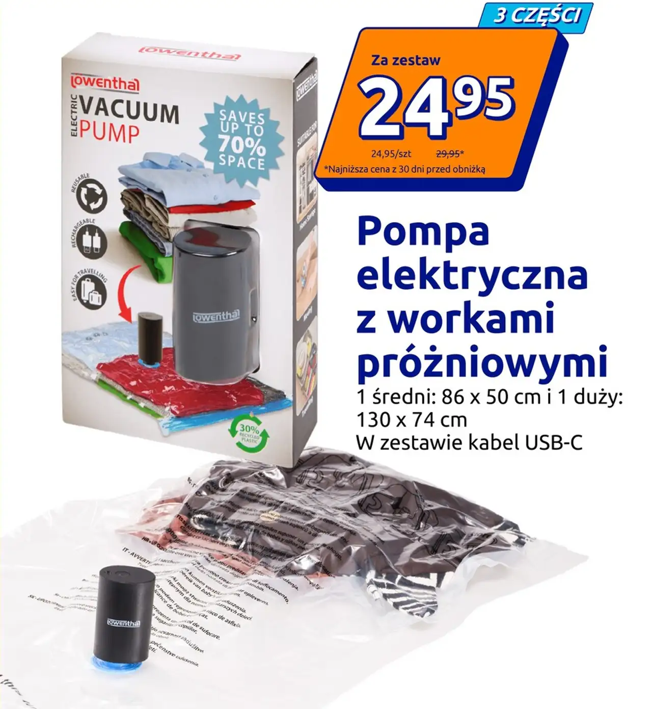 lowenthal Pompa elektryczna z workami próżniowymi