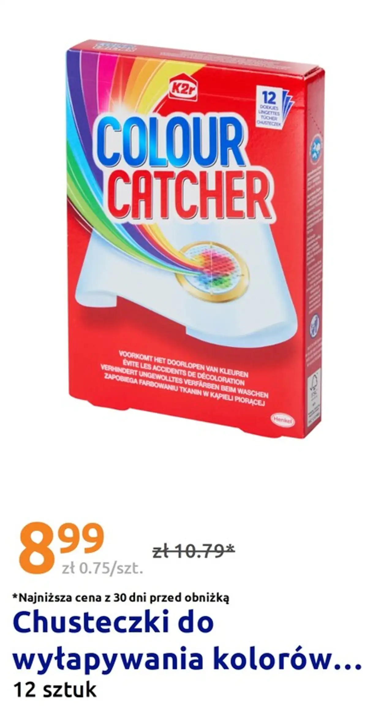 K2r Colour Catcher Chusteczki do wyłapywania kolorów