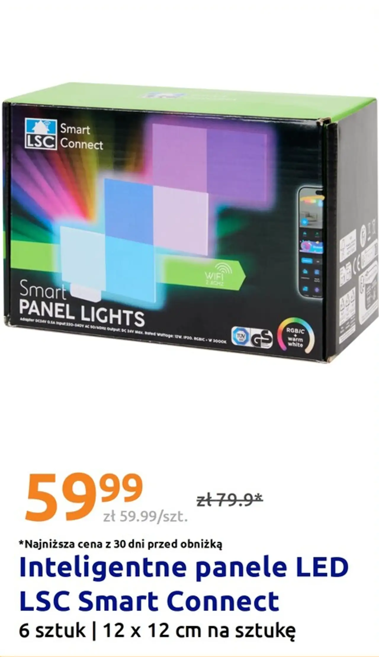 Inteligentne panele LED LSC Smart Connect
