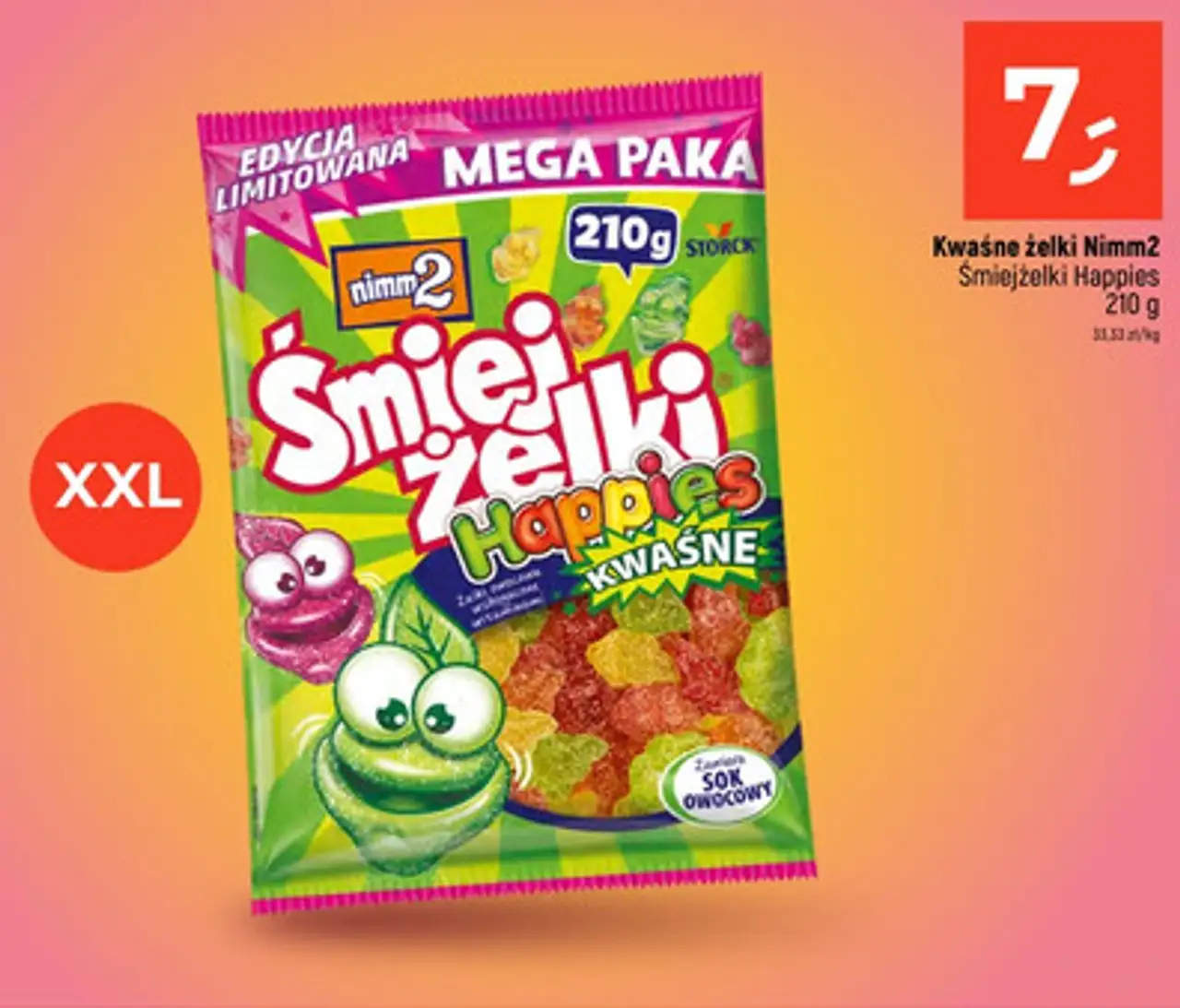 Kwaśne żelki Nimm2 Śmiejżelki Happies