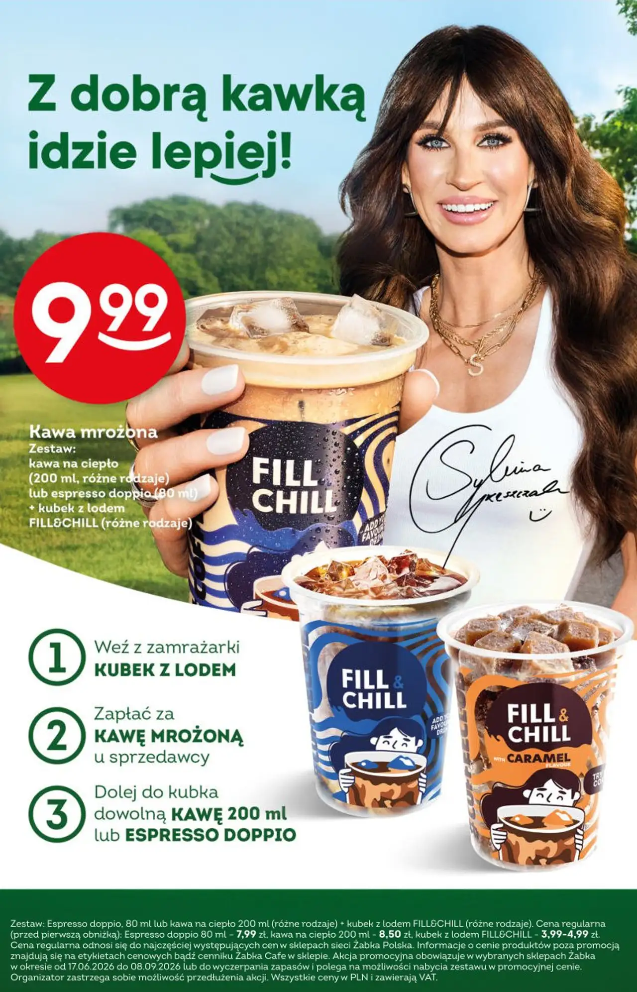 Kawa mrożona Zestaw: kawa na ciepło lub espresso doppio + kubek z lodem FILL&CHILL