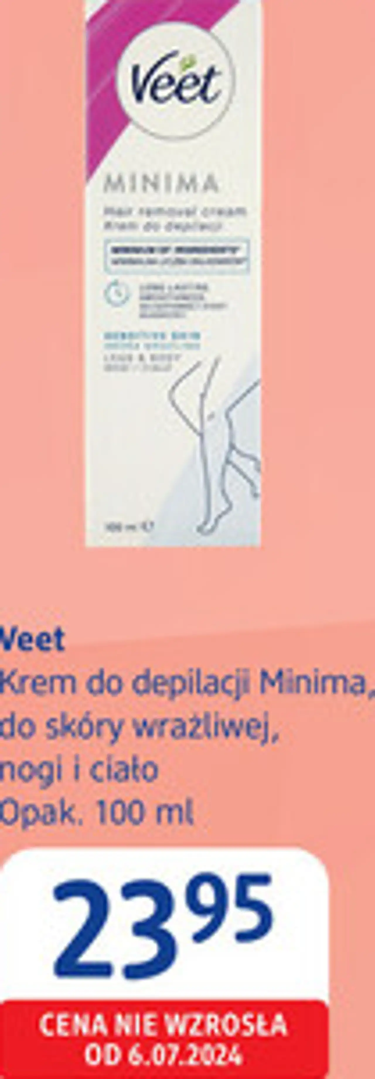 Veet Krem do depilacji Minima