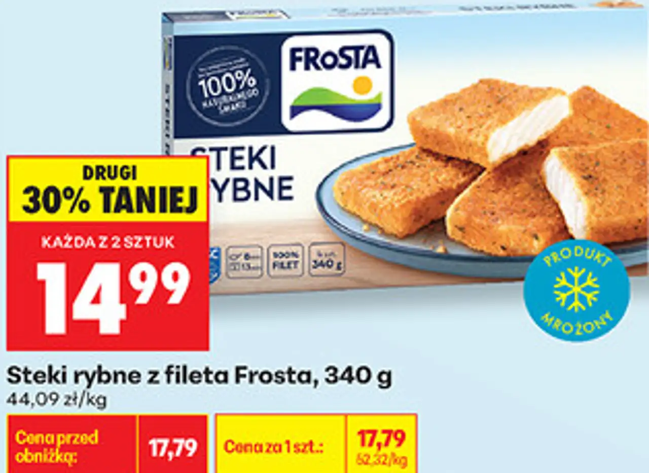 Steki rybne z fileta Frosta, 340 g