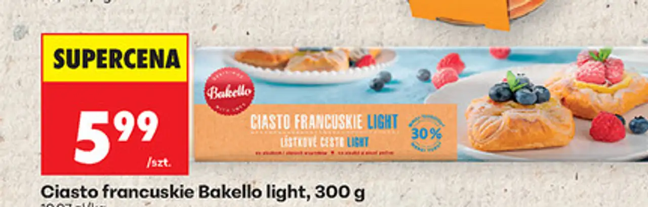 Ciasto francuskie Bakello light, 300 g