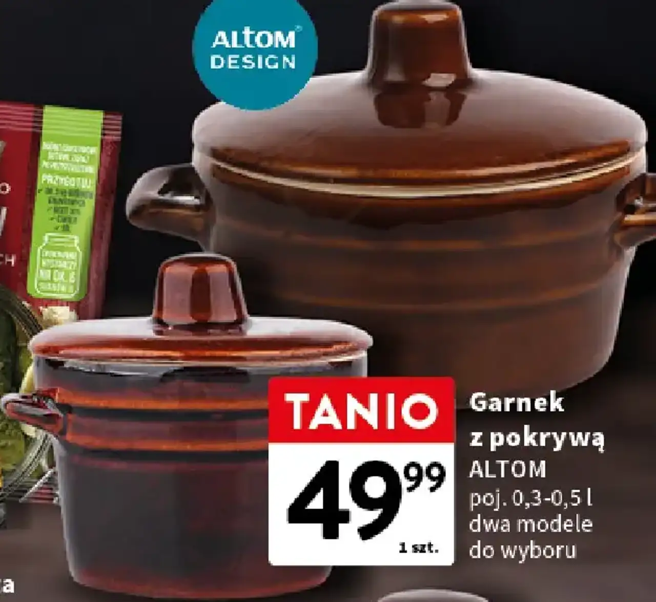 ALTOM DESIGN Garnek z pokrywą