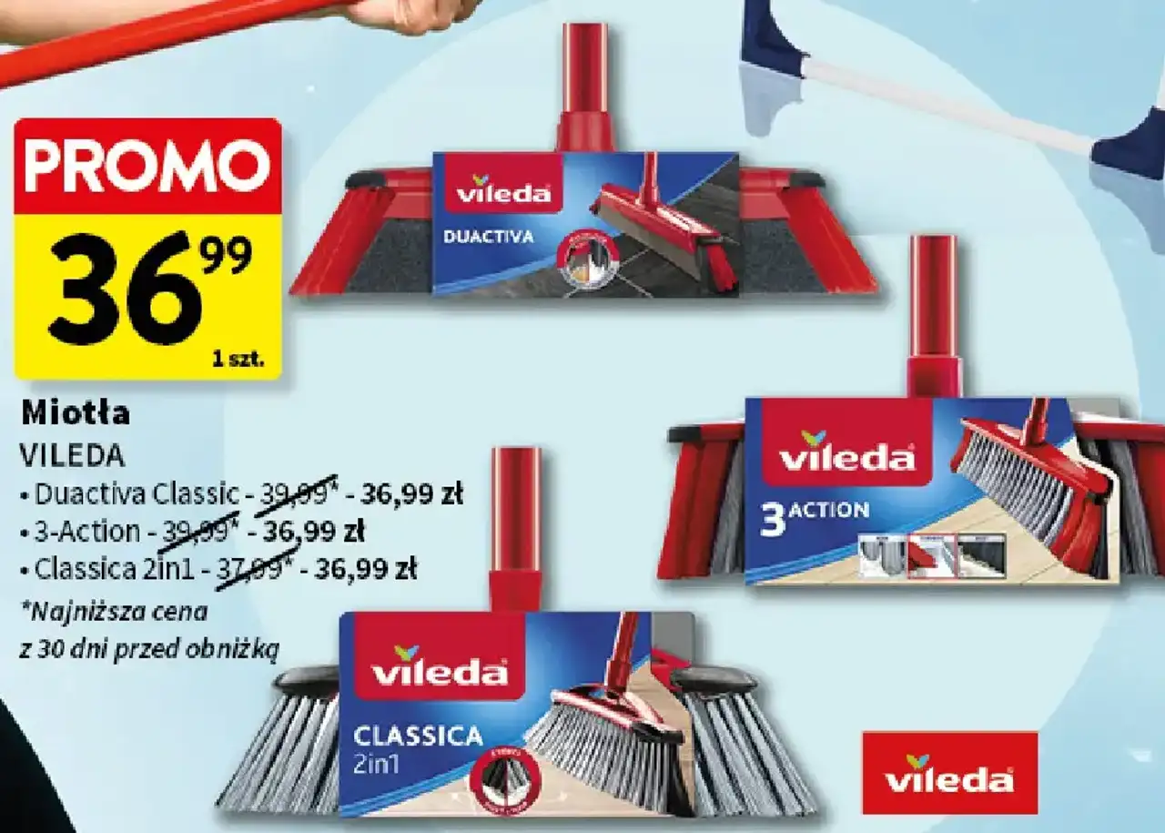 Miotła VILEDA (Duactiva Classic / 3-Action / Classica 2in1)