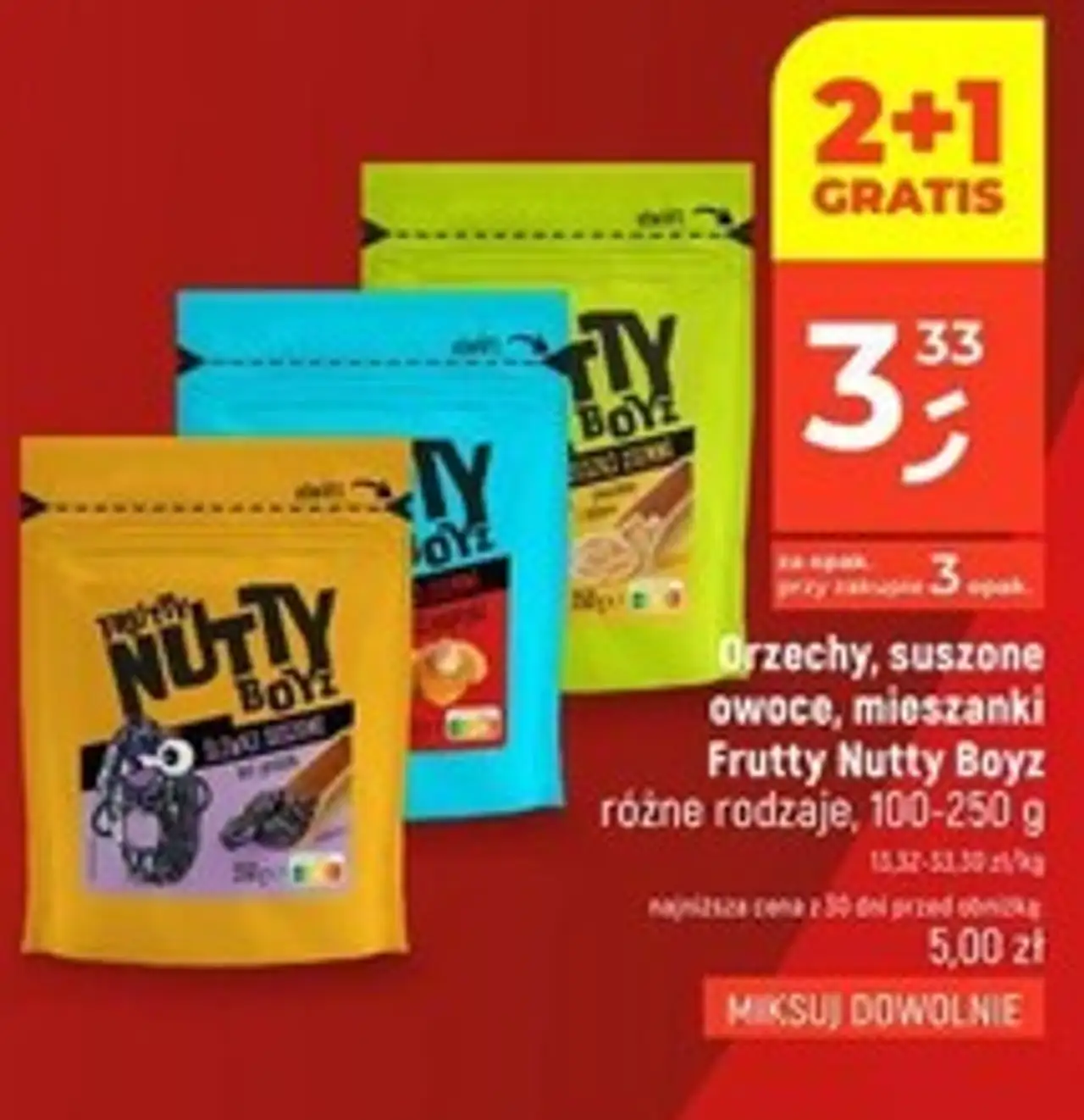 Orzechy, suszone owoce, mieszanki Frutty Nutty Boyz