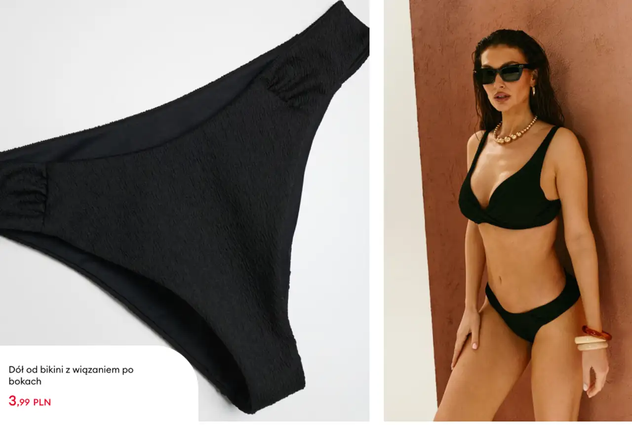 Dół od bikini z wiązaniem po bokach