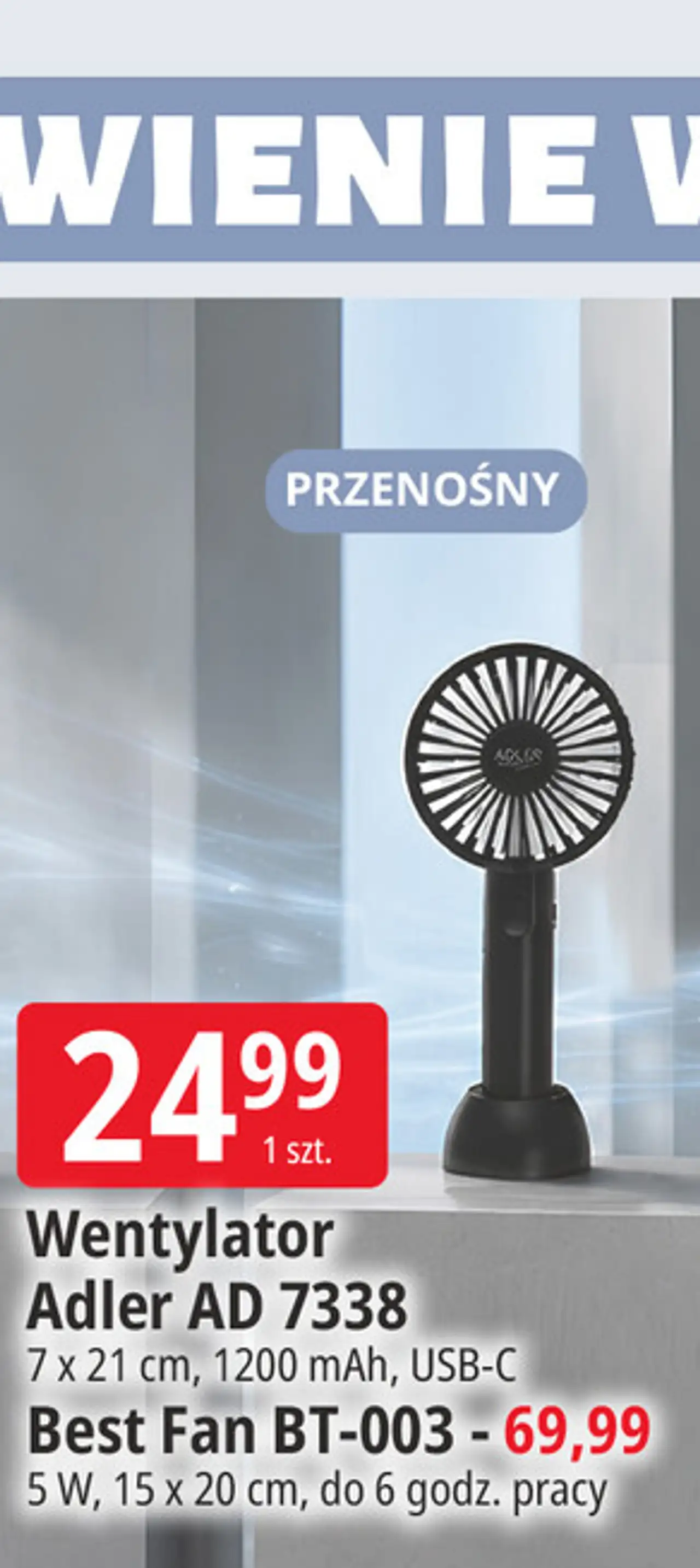 Wentylator Adler AD 7338 / Best Fan BT-003