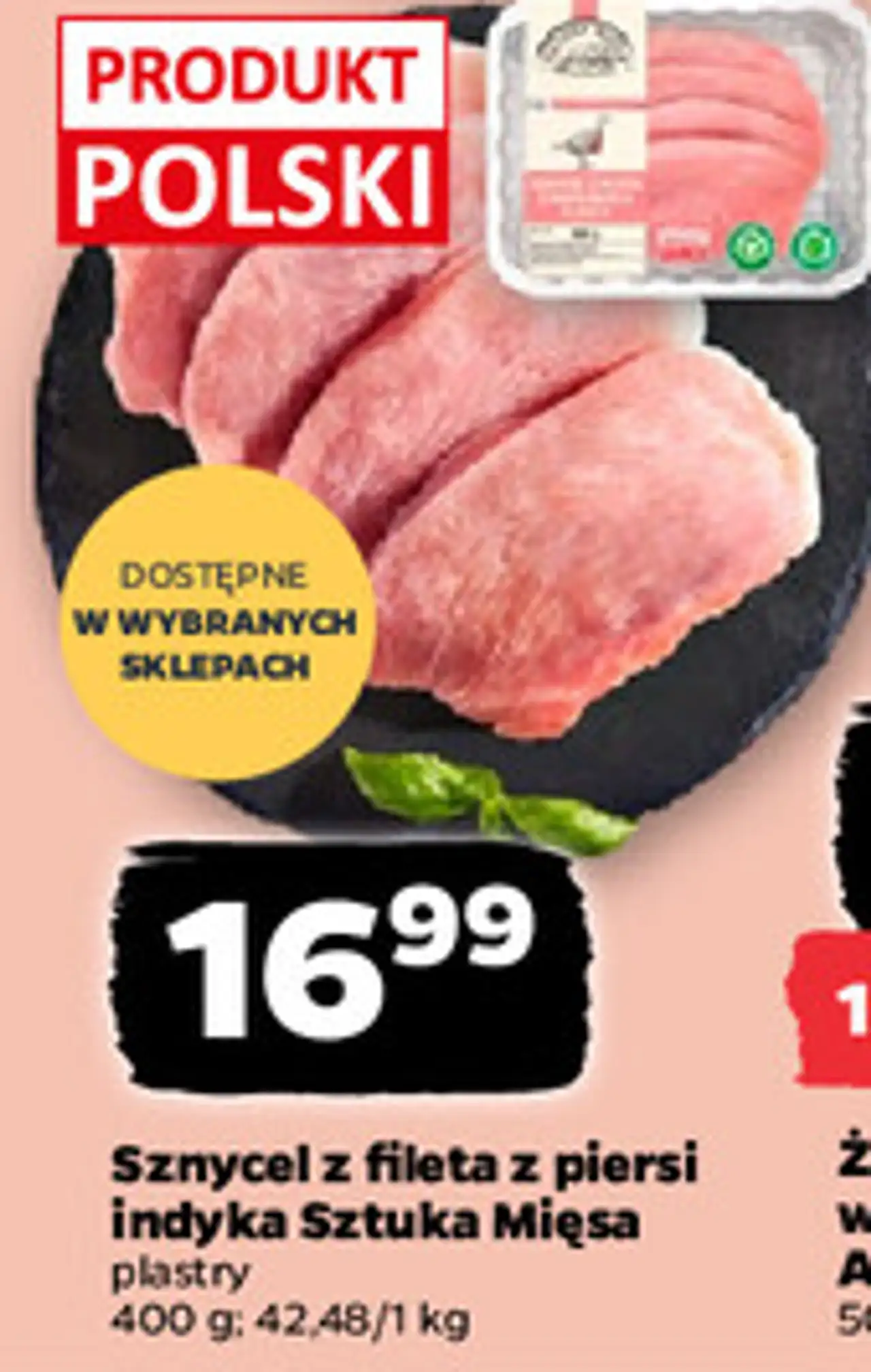 Sznycel z fileta z piersi indyka Sztuka Mięsa