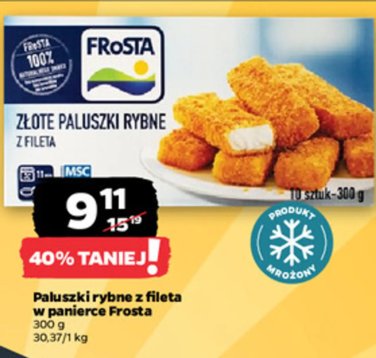 Paluszki rybne z fileta w panierce Frosta