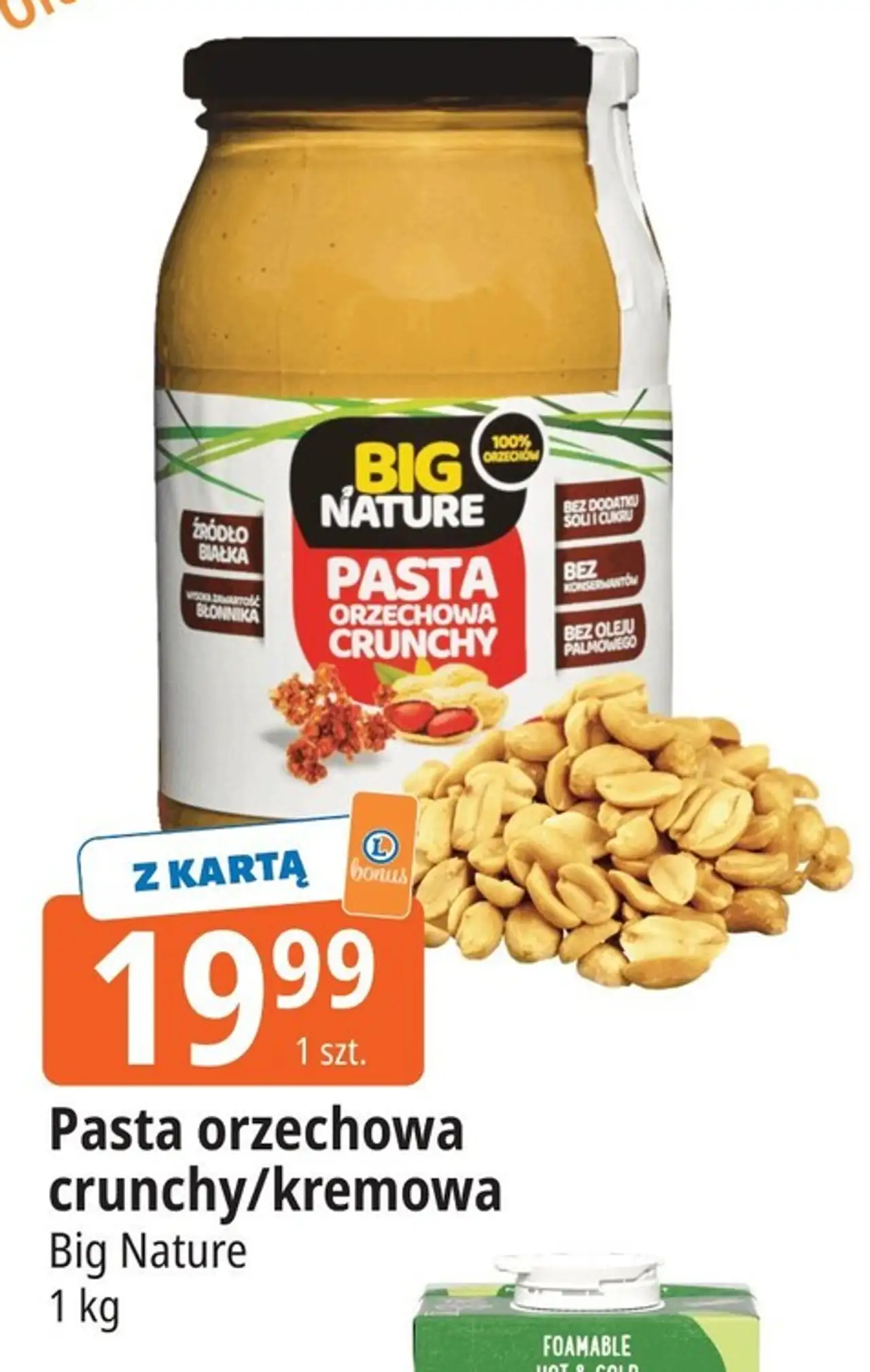 Big Nature Pasta orzechowa crunchy/kremowa