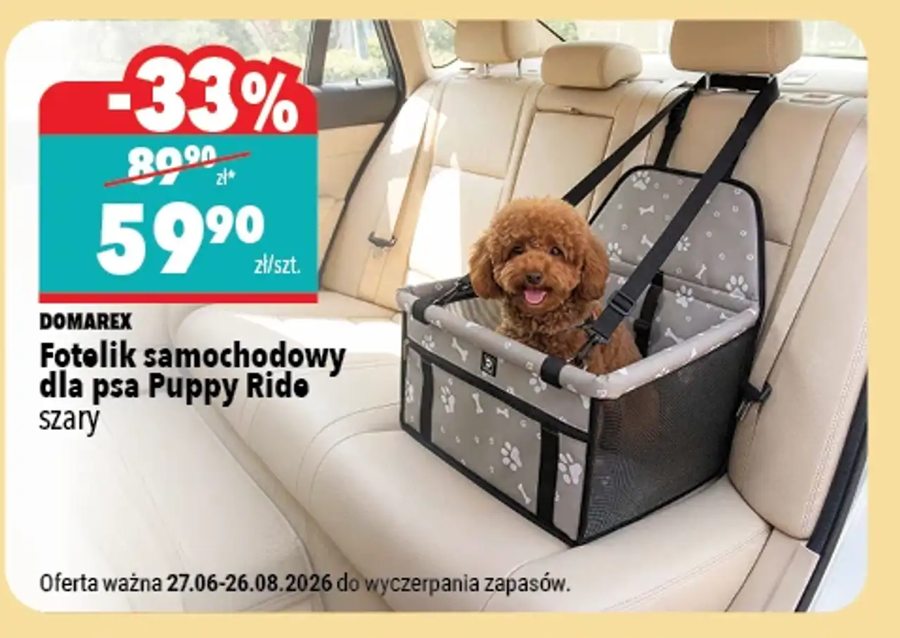 Fotelik samochodowy dla psa Puppy Ride
