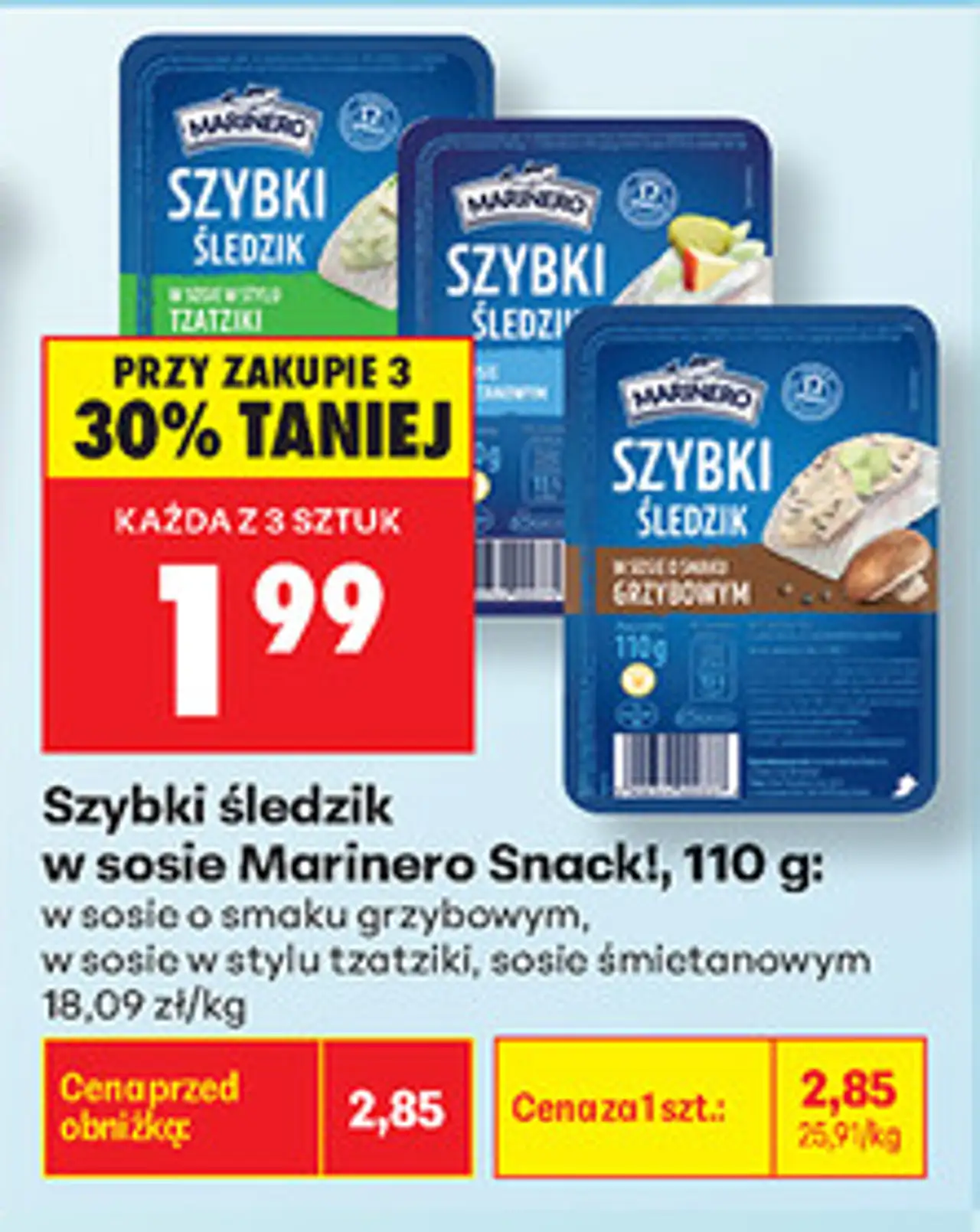 Szybki śledzik w sosie Marinero Snack!, 110 g