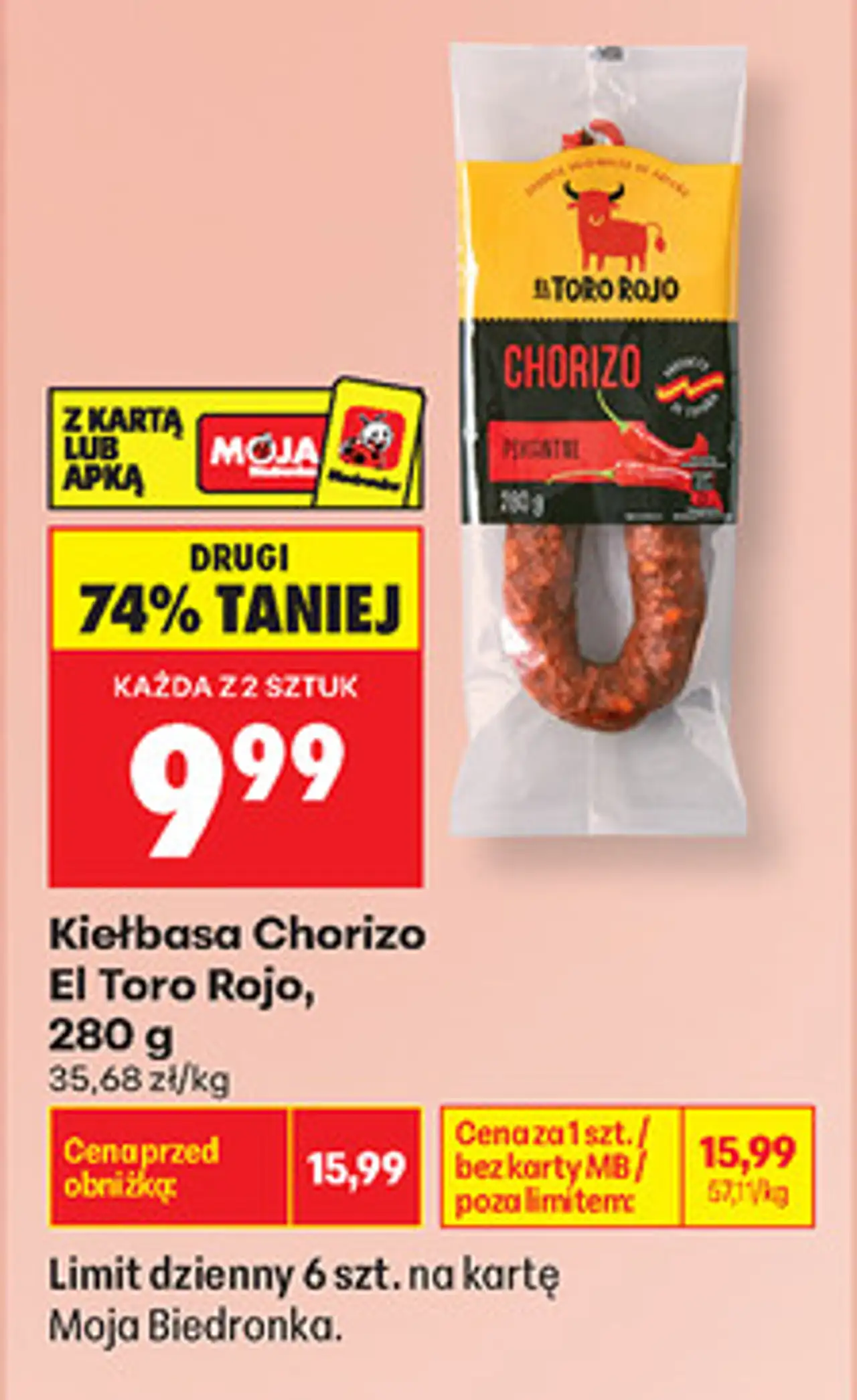 Kiełbasa Chorizo El Toro Rojo, 280 g