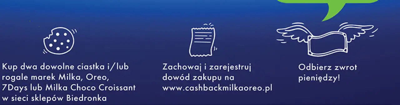 Kup dwa dowolne ciastka i/lub rogale marek Milka, Oreo, 7Days lub Milka Choco Croissant