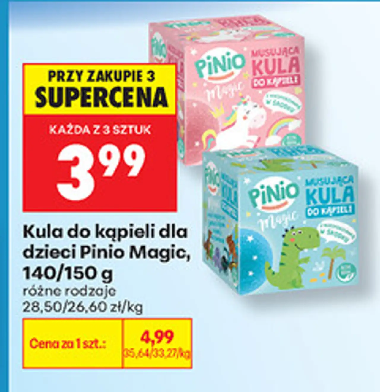 Kula do kąpieli dla dzieci Pinio Magic, 140/150 g
