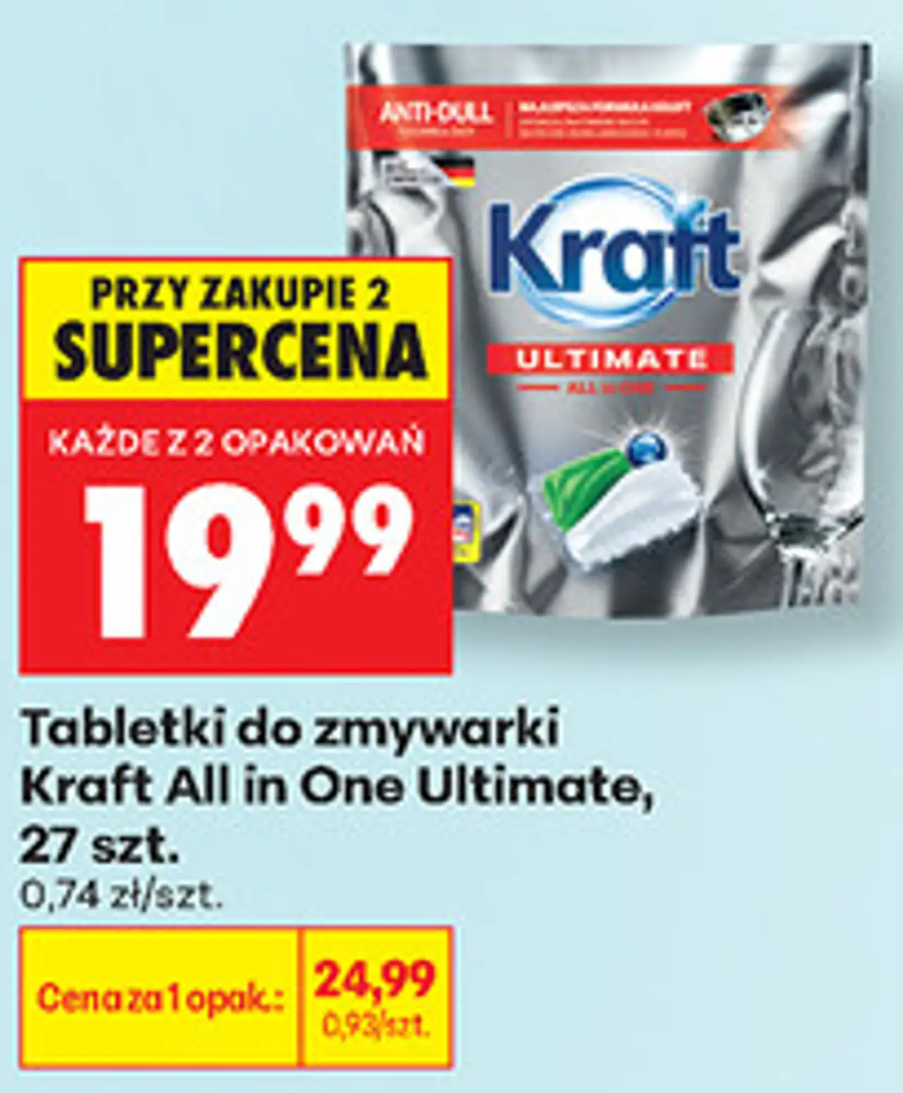 Tabletki do zmywarki Kraft All in One Ultimate