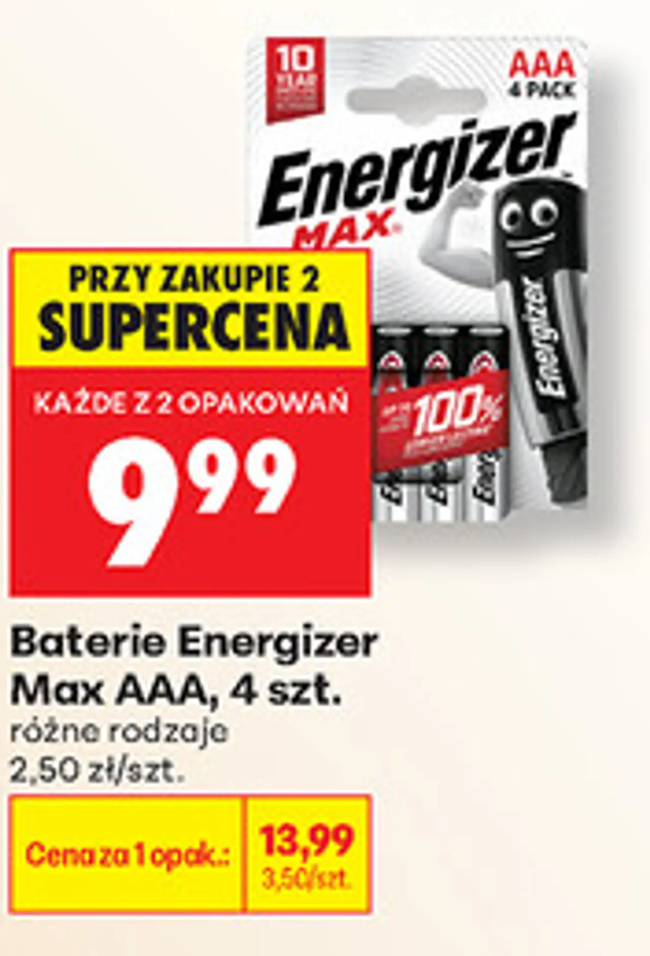 Baterie Energizer Max AAA, 4 szt.