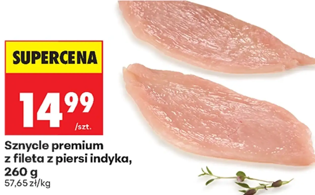 Sznycle premium z fileta z piersi indyka