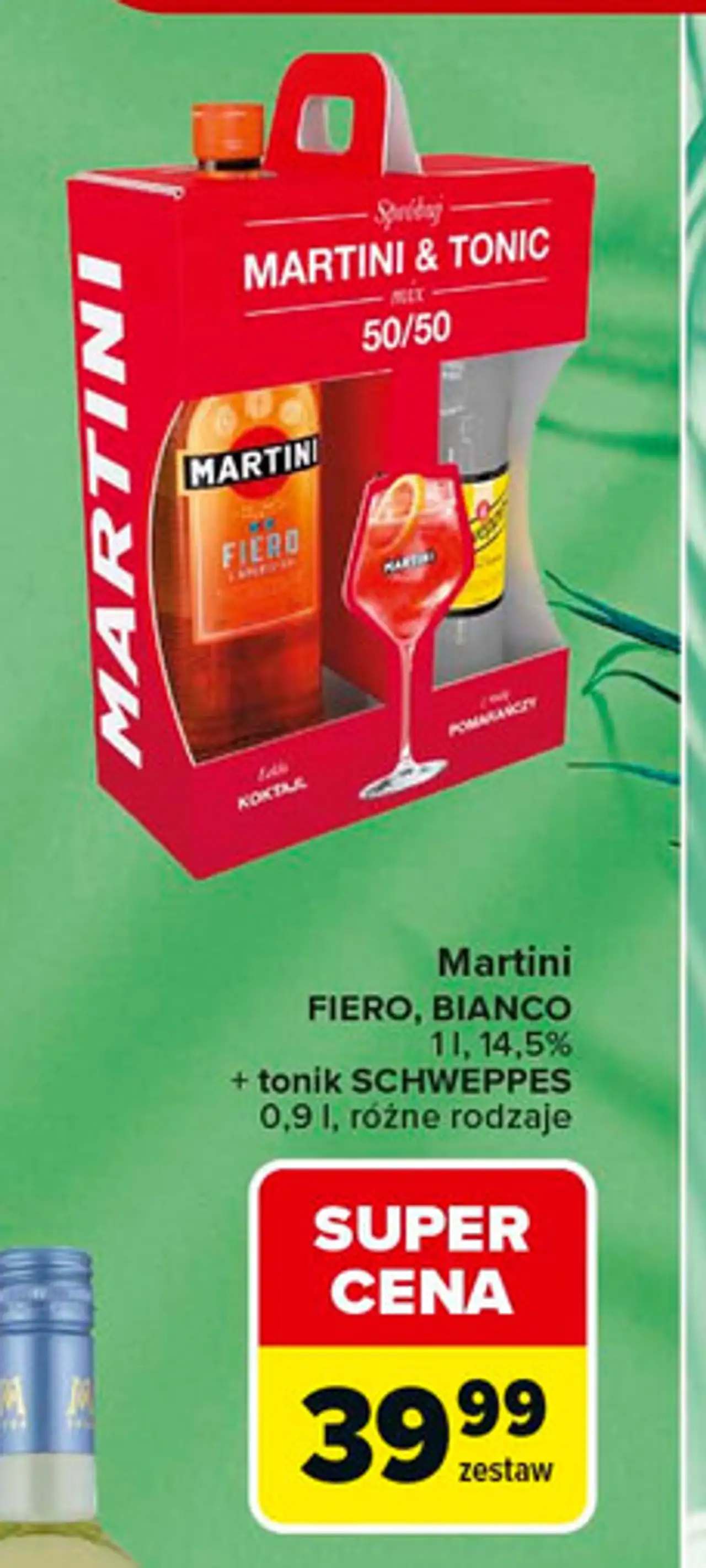 Martini Fiero, Bianco + tonik Schweppes