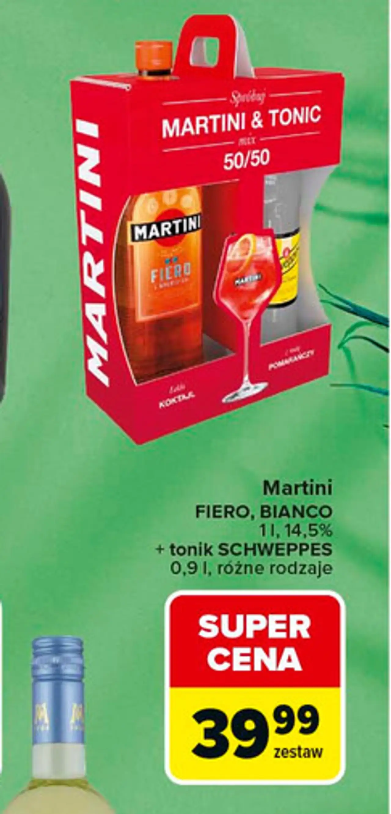 Martini Fiero, Bianco + tonik Schweppes