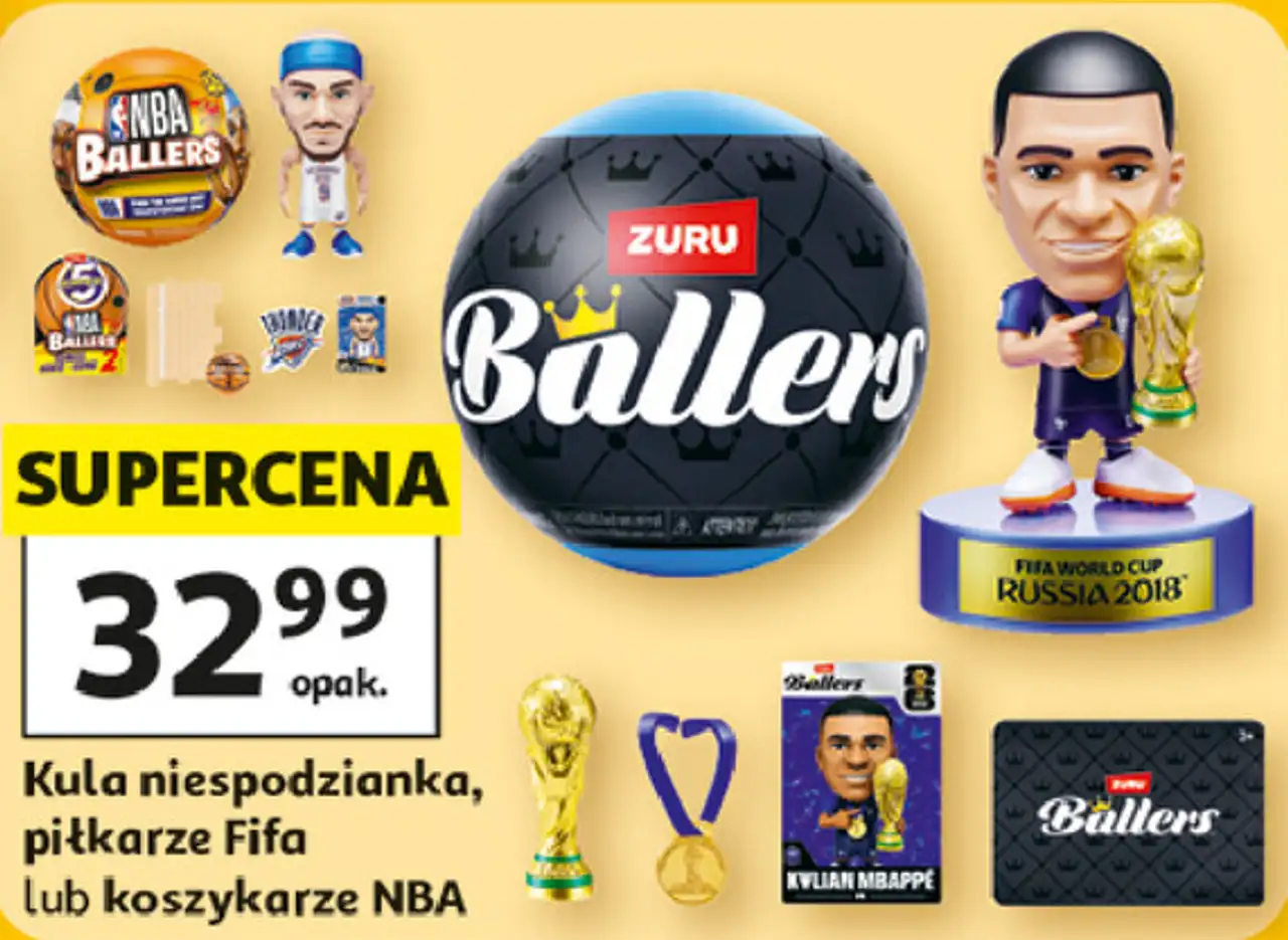 Kula niespodzianka, piłkarze Fifa lub koszykarze NBA