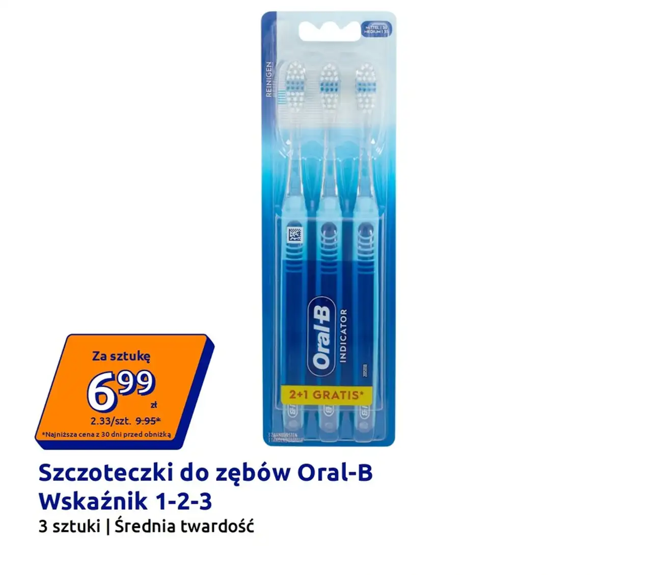 Szczoteczki do zębów Oral-B Wskaźnik 1-2-3
