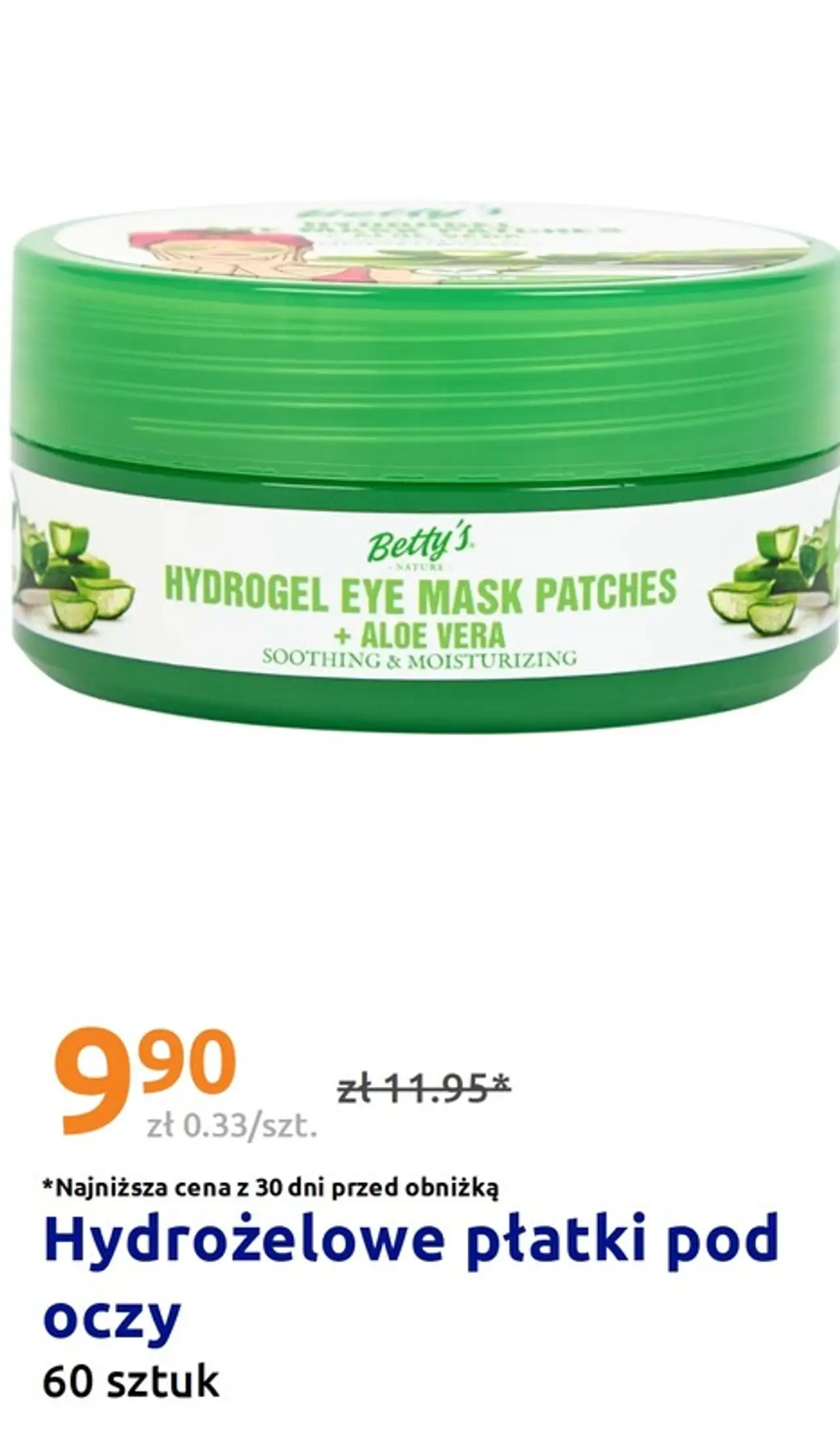 Betty's Hydrożelowe płatki pod oczy