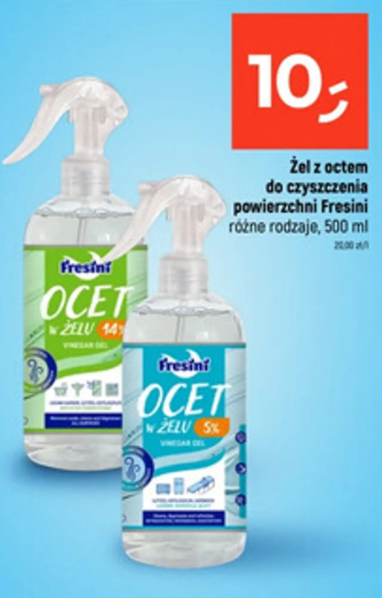 Żel z octem do czyszczenia powierzchni Fresini